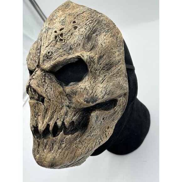 Angel Of Death Face Adult Mask Halloween Ghoul Skeleton Horror Ghost Demonic - Picture 2 of 6